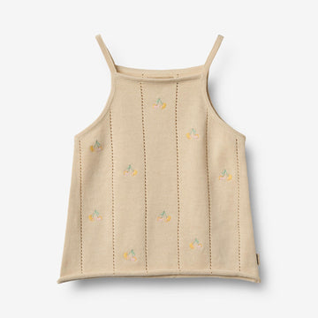 Wheat Main Knit Top Nellie Knitted Tops 3336 sandshell