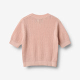 Wheat Main Knit Top S/S Alva Knitted Tops 2400 powder