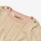Wheat Main Knit Top S/S Malvina Top 3336 sandshell