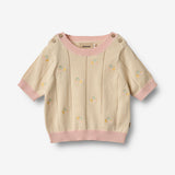 Wheat Main Knit Top S/S Malvina Top 3336 sandshell