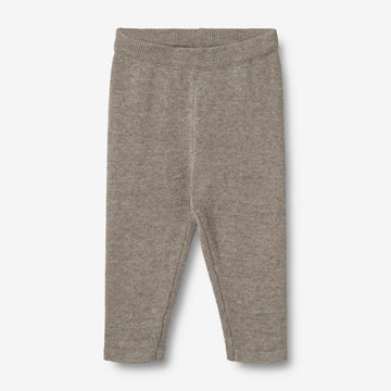 Wheat Main Knit Trousers Neel | Baby Trousers 3229 warm grey melange