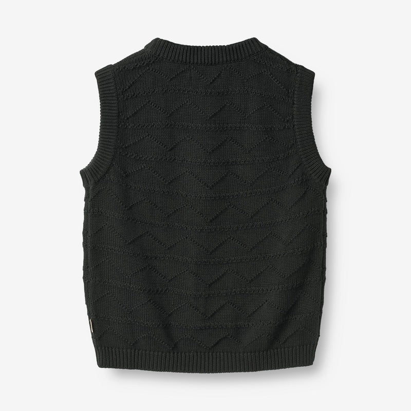 Wheat Main Knit Vest Bobby Knitted Tops 1432 navy