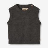 Wheat Main Knit Vest Bobby Knitted Tops 1180 raven