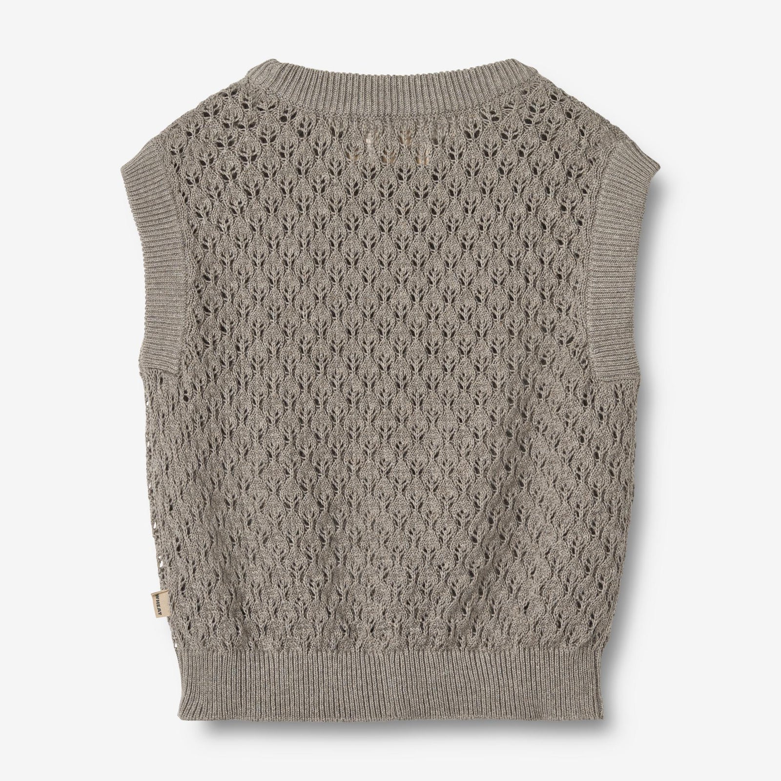【値下げ】not finished knitting vest Knit Vest Saga - warm grey melange – Wheat.eu