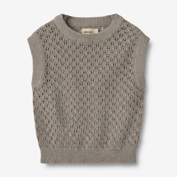 全国宅配無料 Knit_Vest_Saga-Knitted_Tops- トップス