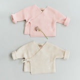 Wheat Main Knit Wraparound L/S Siva Cardigan 2400 powder