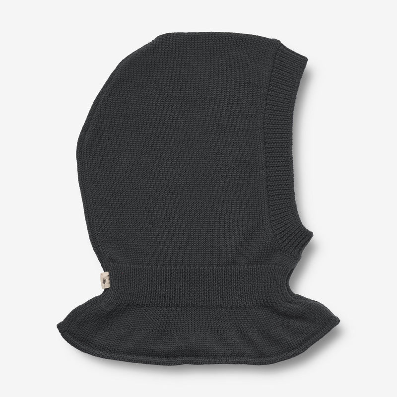 Wheat Outerwear Knitted Balaclava Ello | Baby Outerwear acc. 0025 black coal