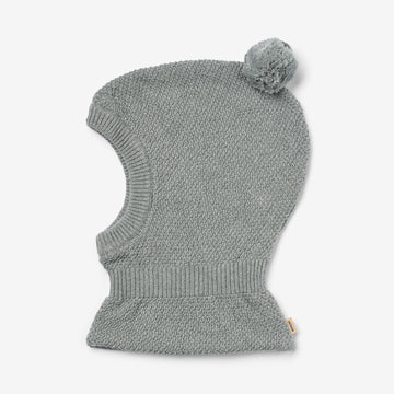 Wheat Outerwear Knitted Balaclava Pomi Accessory 0105 grey melange