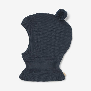 Wheat Outerwear Knitted Balaclava Pomi Accessory 1146 ink melange