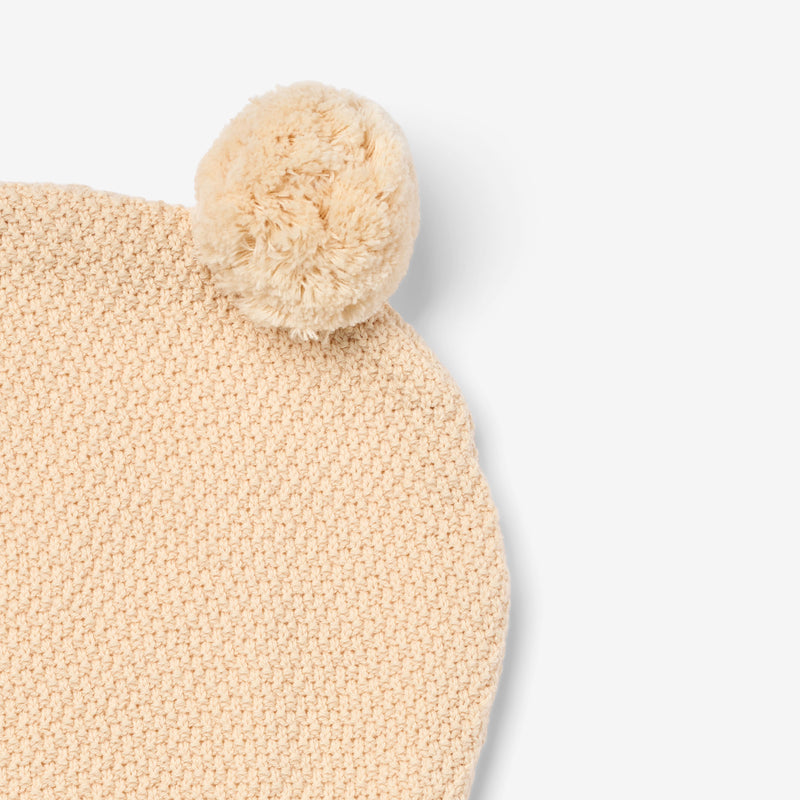 Wheat Outerwear Knitted Balaclava Pomi Accessory 9562 offwhite melange