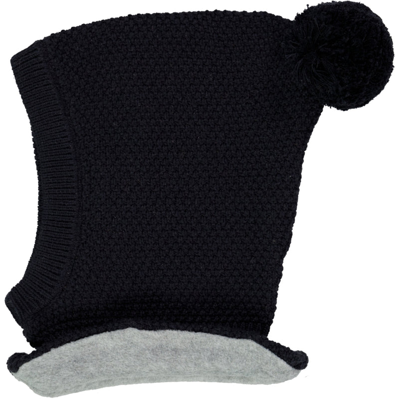 Wheat Outerwear Knitted Balaclava Pomi Outerwear acc. 1378 midnight blue