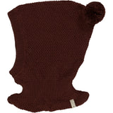 Wheat Outerwear Knitted Balaclava Pomi Outerwear acc. 2750 maroon