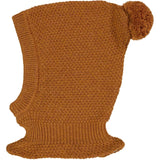 Wheat Outerwear Knitted Balaclava Pomi Outerwear acc. 3025 cinnamon melange