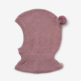 Wheat Outerwear Knitted Balaclava Pomi Outerwear acc. 1308 lavender dawn