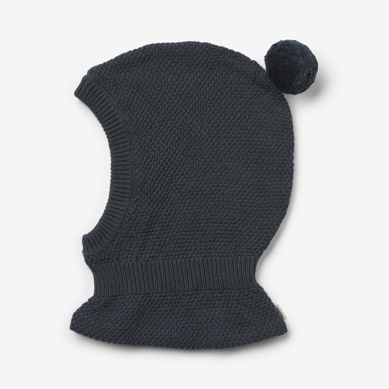 Wheat Outerwear Knitted Balaclava Pomi Outerwear acc. 1432 navy