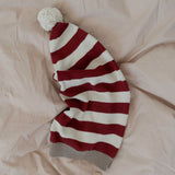 Wheat Main Knitted Christmas Hat Outerwear acc. 2078 red stripe