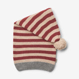 Wheat Main Knitted Christmas Hat Outerwear acc. 2078 red stripe