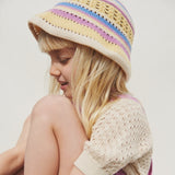 Wheat Main Knitted Hat Asta Acc 9042 multi