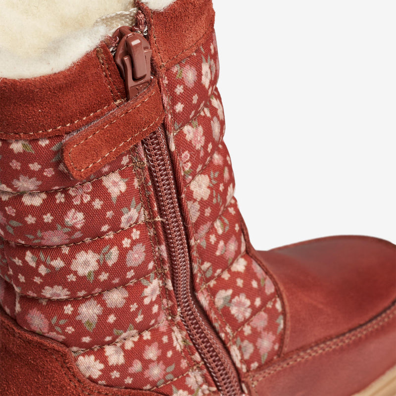 Wheat Footwear Koa High Tex Inside Zip Winter Footwear 2072 red