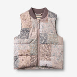 Wheat Outerwear Lakas Puffer vest Jacket 9618 patchwork flowers