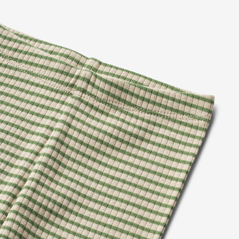 Wheat Main Striped Jersey Leggings Jules | Baby Leggings 1142 elm green stripe