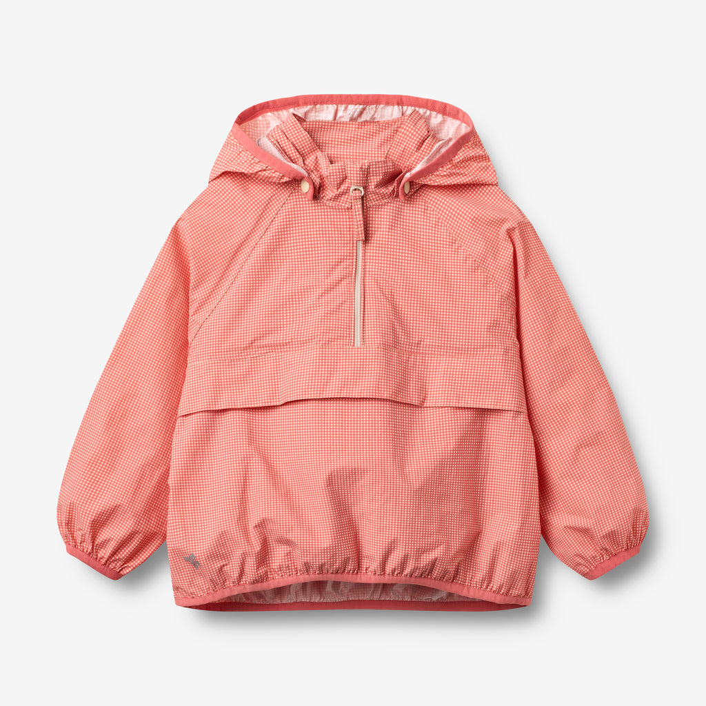 Check Shell Jacket Lightweight Shell Jacket Skyen - red check – Wheat.eu