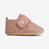 Wheat Footwear Marlin Felt Home Shoe | Baby Indoor Shoes 2163 dusty rouge 