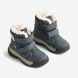 Wheat Footwear Millas Double Velcro Tex Winter Footwear 1432 navy