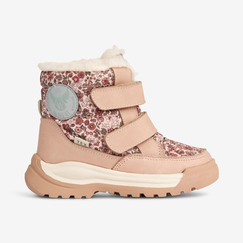 Wheat Footwear Millas Double Velcro Tex Print Winter Footwear 2031 rose dawn
