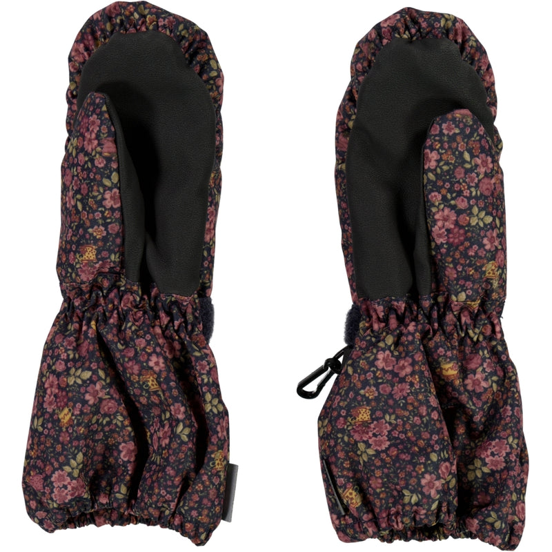 Wheat Outerwear Mittens Tech Outerwear acc. 1021 deep blue flowers