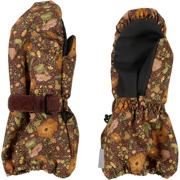 Wheat Outerwear Mittens Tech Outerwear acc. 2753 maroon flowers