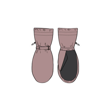 Wheat Outerwear Mittens Tech Outerwear acc. 3316 wood rose