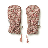 Wheat Outerwear Mittens Zipper Tech | Baby Outerwear acc. 2036 rose dust flowers