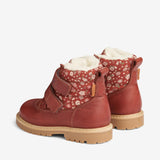 Wheat Footwear Moon Velcro Tex Print Winter Footwear 2072 red