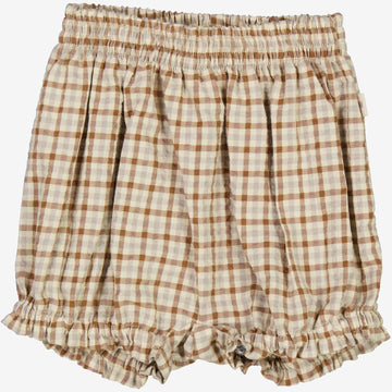 Wheat Main  Nappy Pants Hiva Shorts 5094 golden dove check