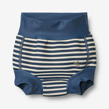 Wheat Main Neoprene Swim Pants Anker Swimwear 1048 blue stripe