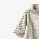 Wheat Main Night Suit L/S Lennie Home 9585 blue stripe