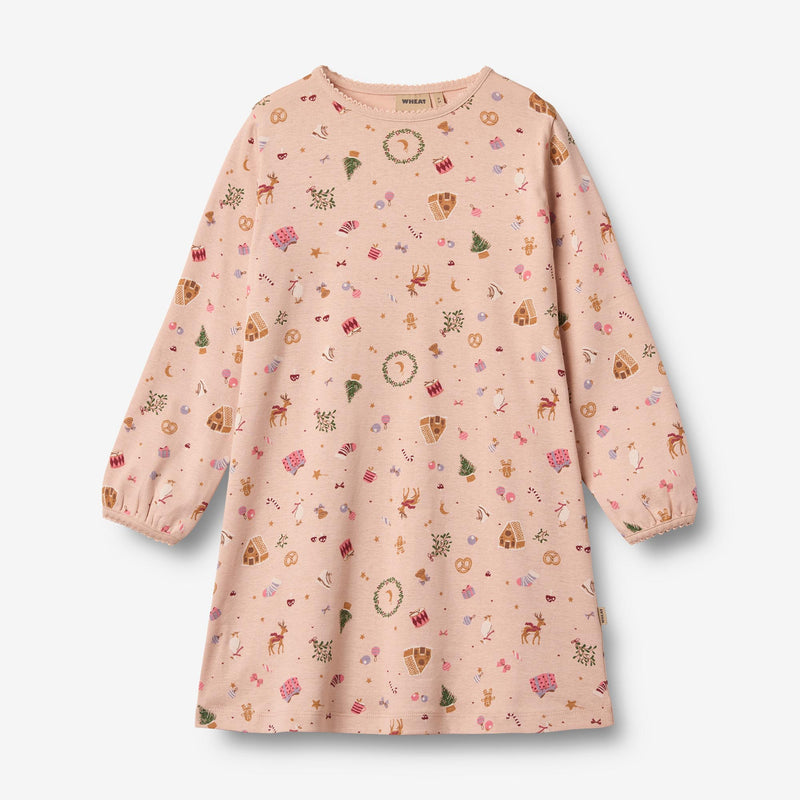 Wheat Main Nightgown Elinor Home 9589 rose dust holiday