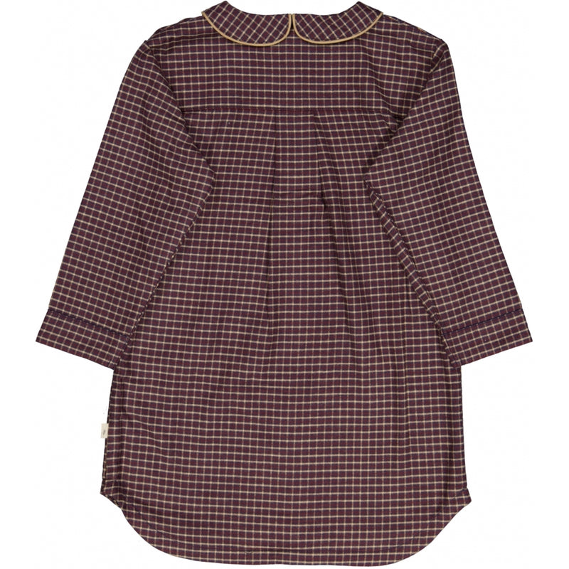 Wheat Main Nightgown Vilje Home 1398 midnight blue check