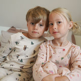 Wheat Main Nightwear Picoting Mila Home 9589 rose dust holiday