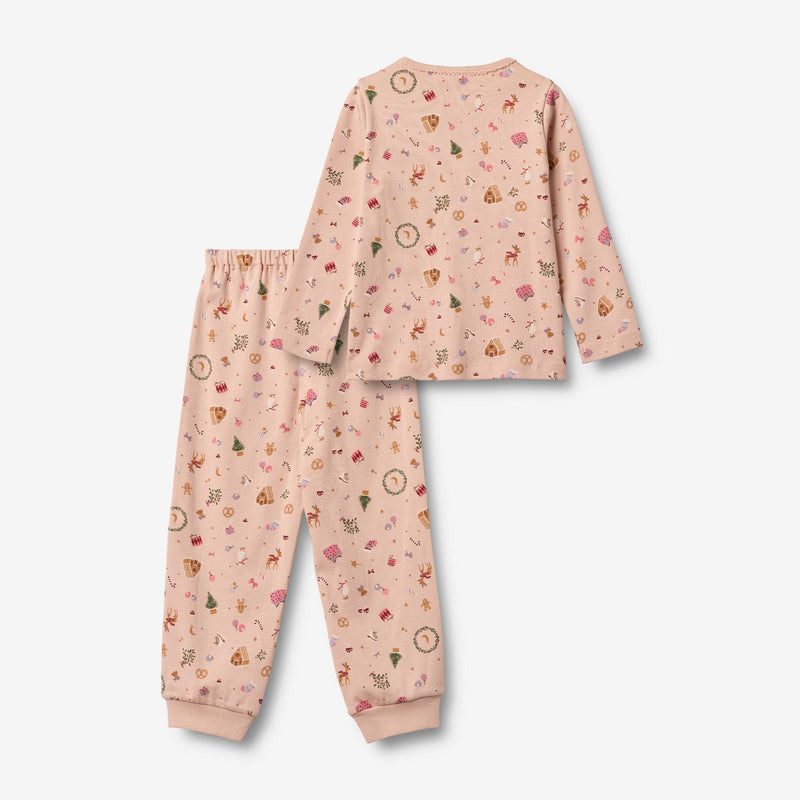 Wheat Main Nightwear Picoting Mila Home 9589 rose dust holiday