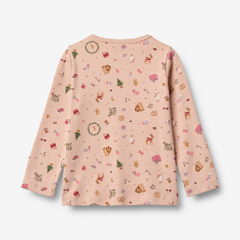 Wheat Main Nightwear Picoting Mila Home 9589 rose dust holiday