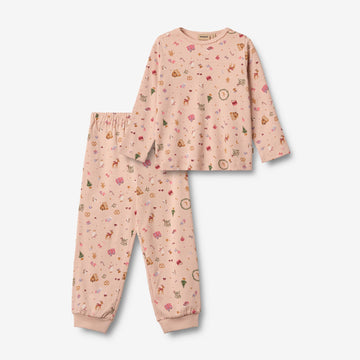 Wheat Main Nightwear Picoting Mila Home 9589 rose dust holiday