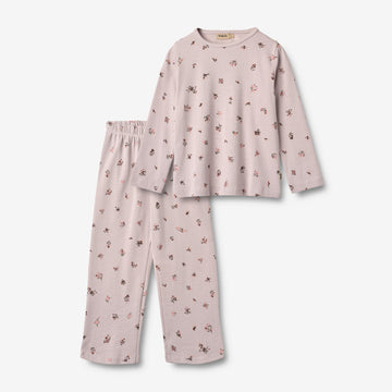 Wheat Main Nightwear Picoting Mila Home 1353 soft lilac flowers