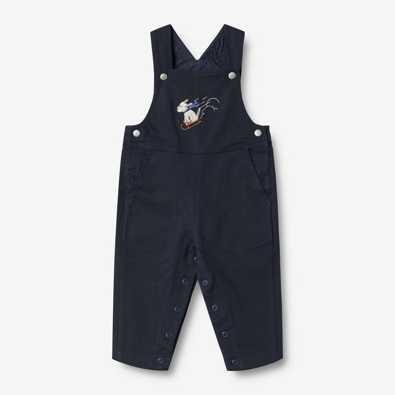 Wheat Main Overall Leopold | Baby Suit 1432 navy