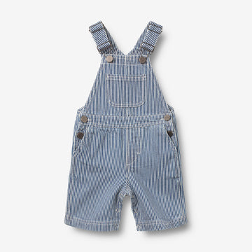 Wheat Main Overalls Shorts Lykke Overall 1185 denim stripe