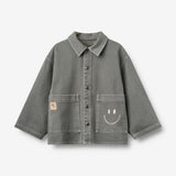Wheat Main Overshirt Cole stitch Shirt 9543 thunder sky