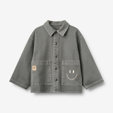 Wheat Main Overshirt Cole stitch Shirt 9543 thunder sky