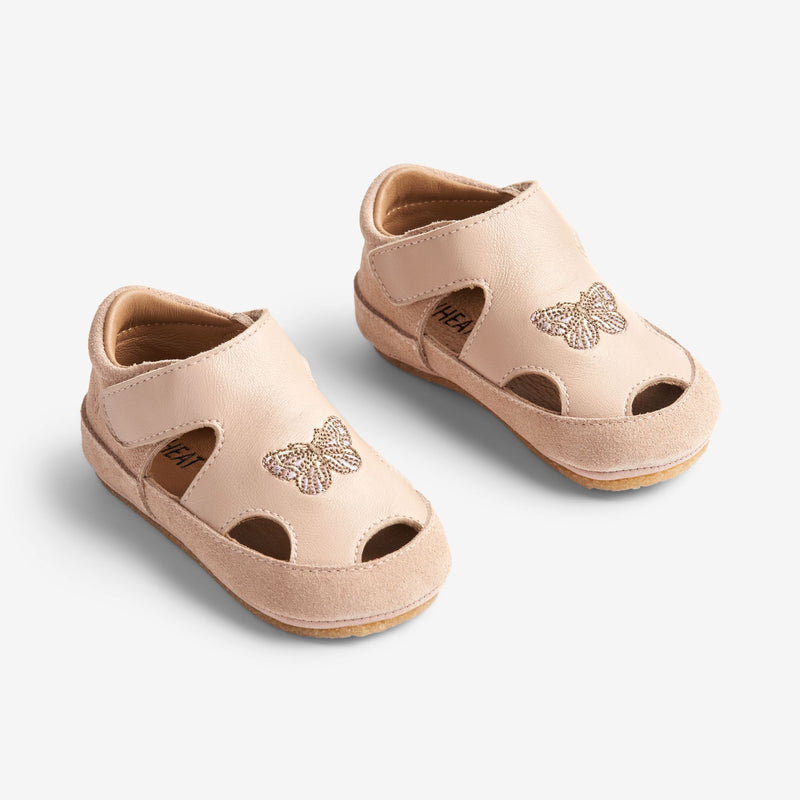 Wheat Footwear Pax Indoor Sandal | Baby Indoor Shoes 9009 beige rose