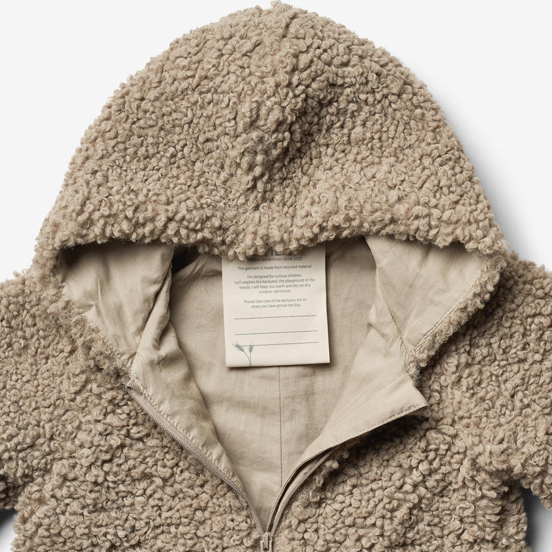 Wheat Outerwear Pile Suit Bambi | Baby Pile 3239 beige stone